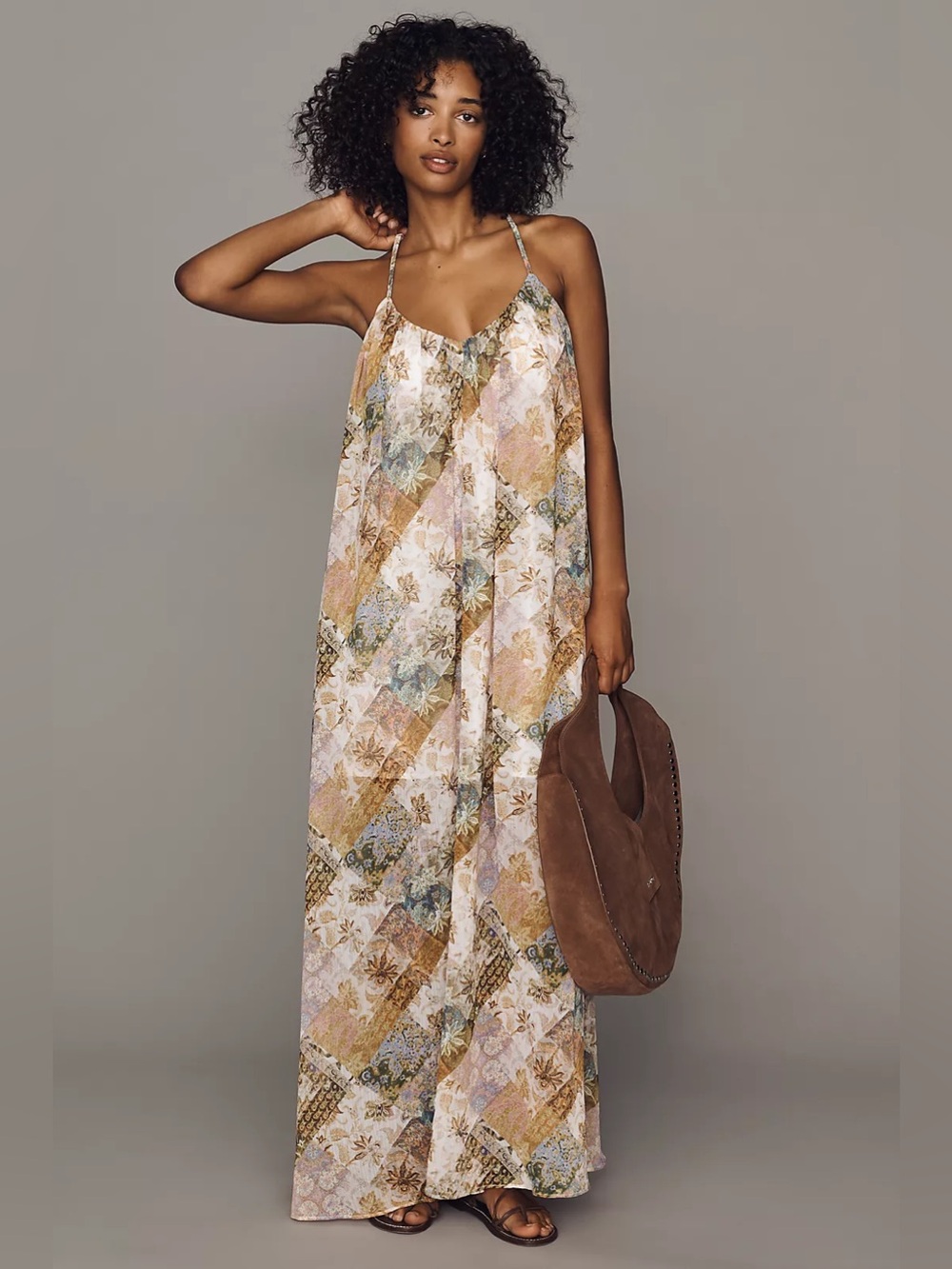 NWT Avec Les Filles Paisley Maxi Dress